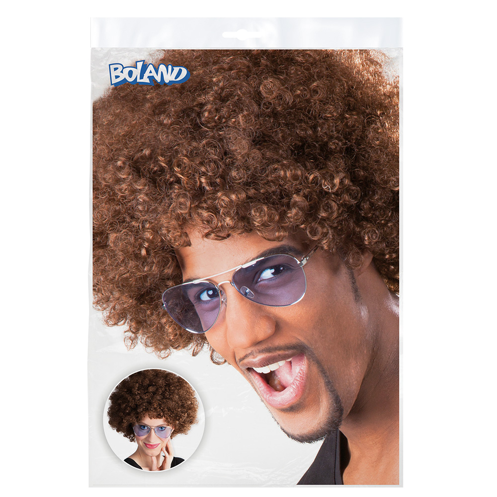 Pruik Groove bruin