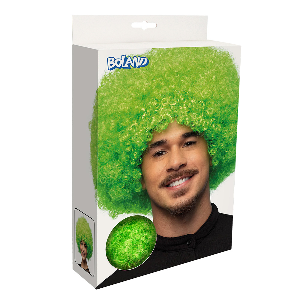 Pruik Groove groen /UV