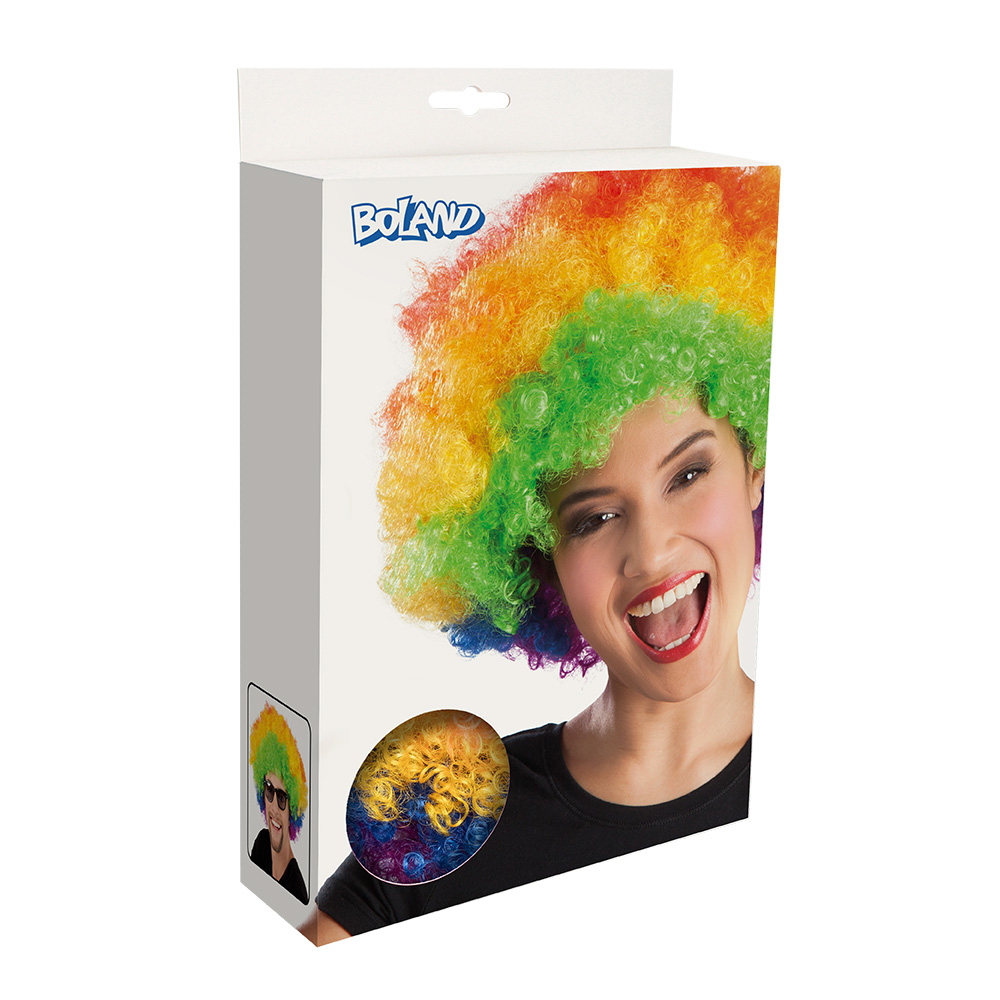 Pruik Groove veelkleurig