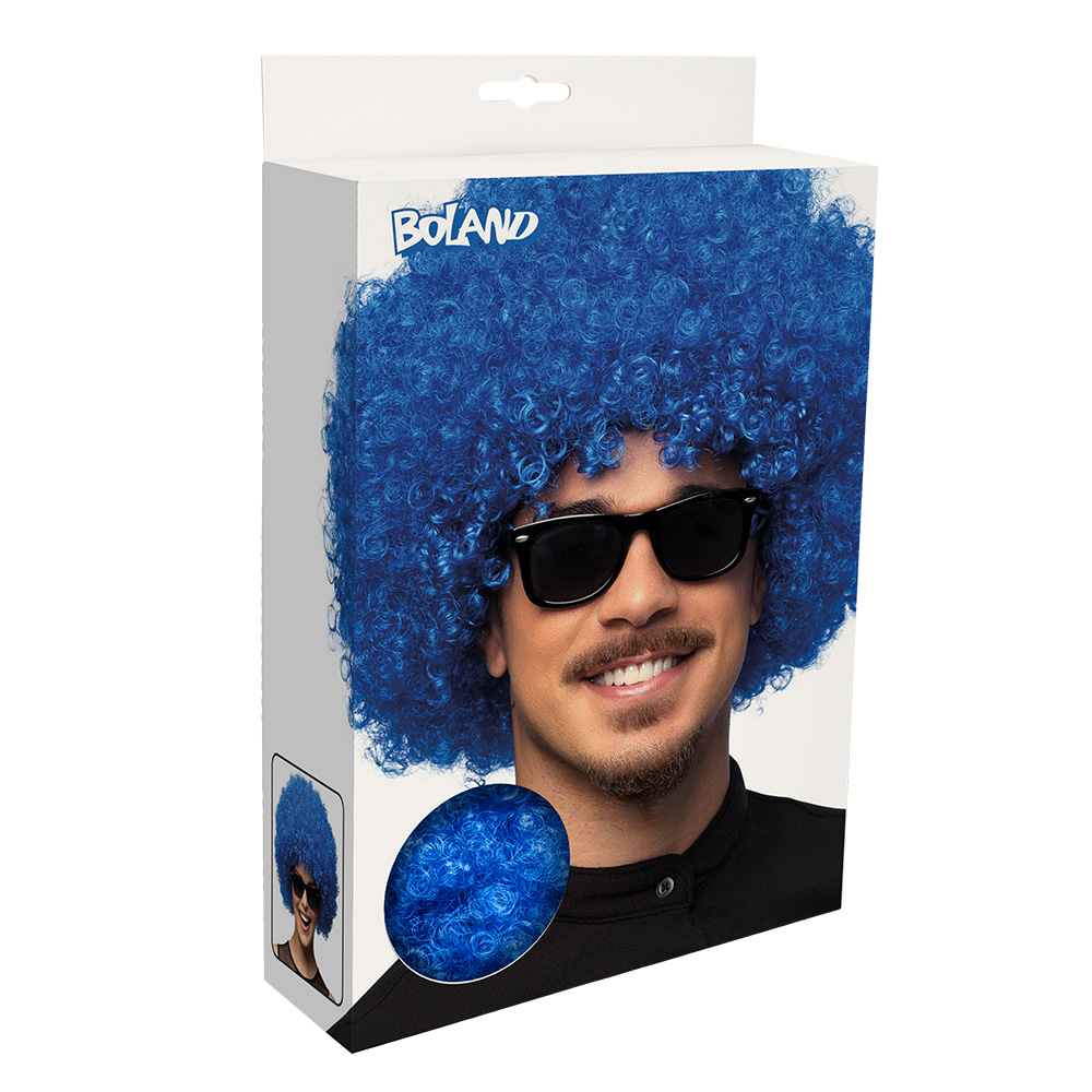 Pruik Groove blauw