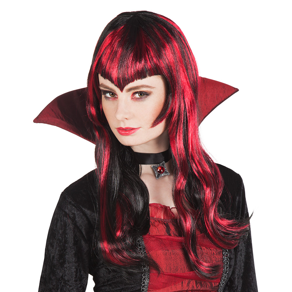 Pruik Vampire streaks
