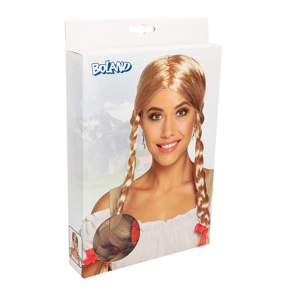 Pruik Heidi blond