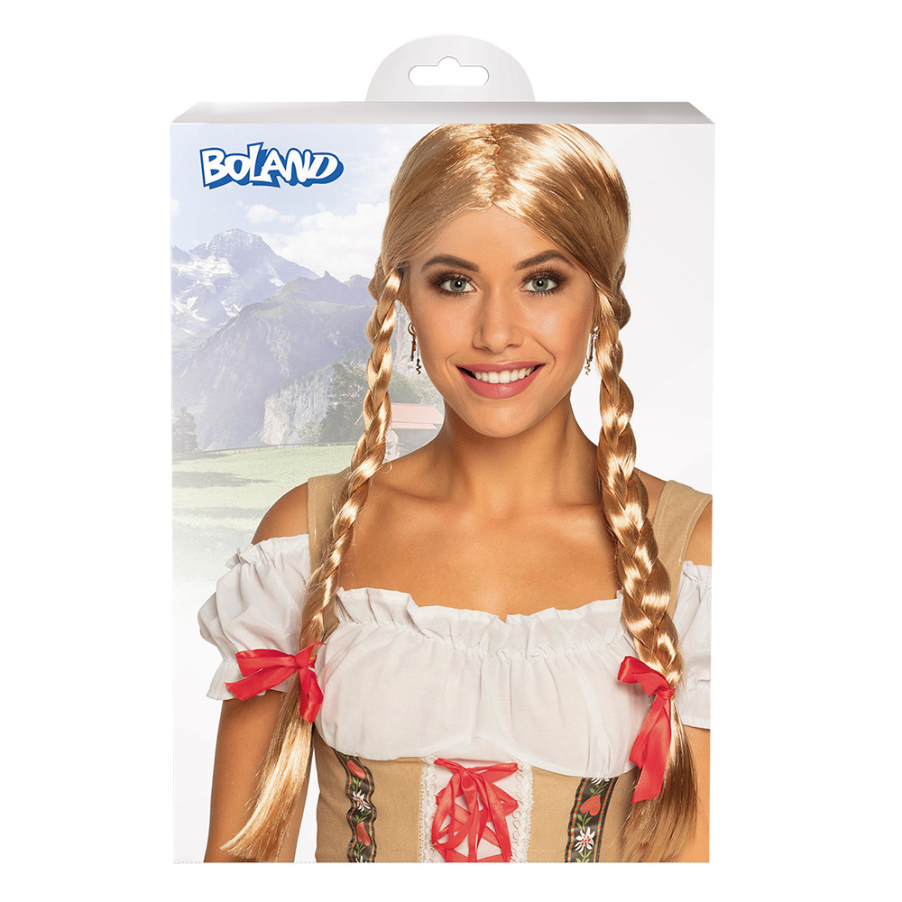 Pruik Heidi blond