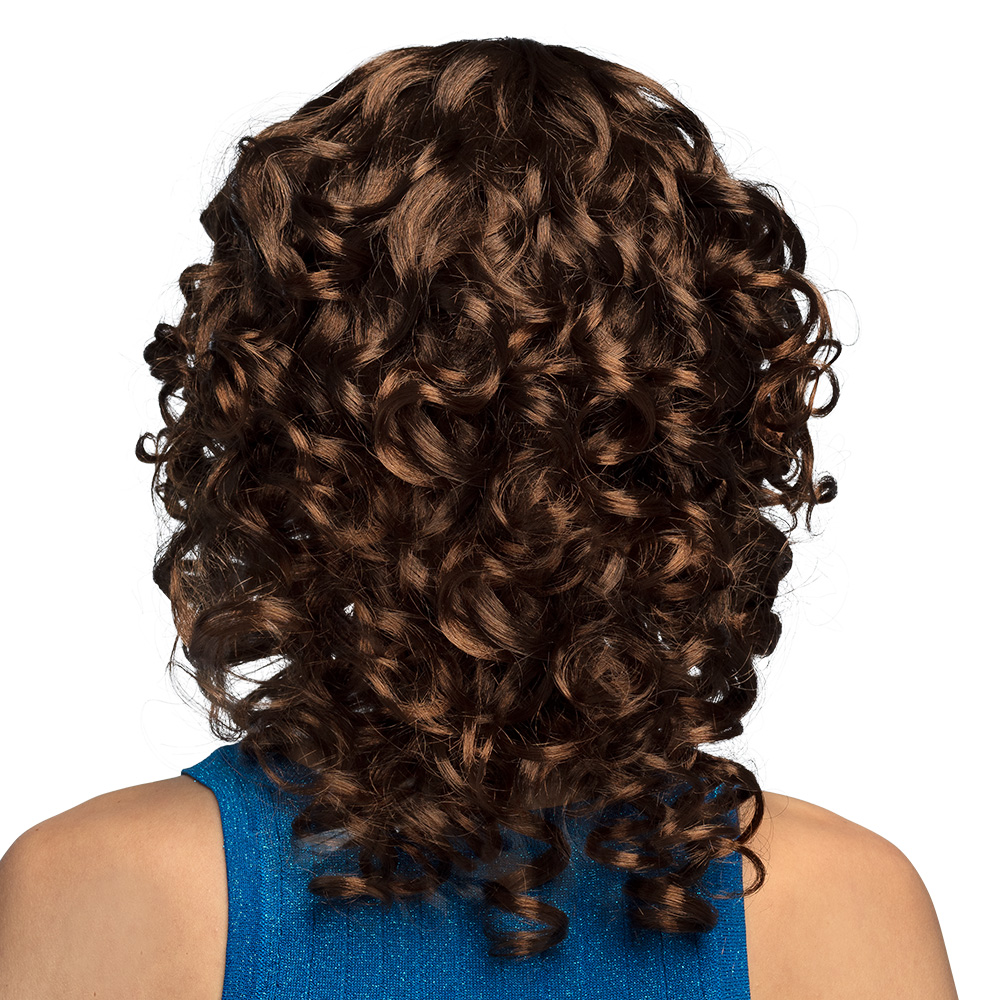 Pruik Cocktail bruin