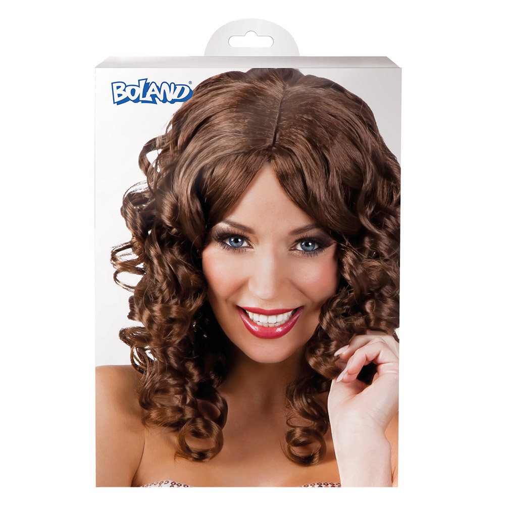 Pruik Cocktail bruin