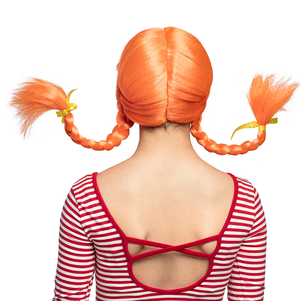 Pruik Braided oranje