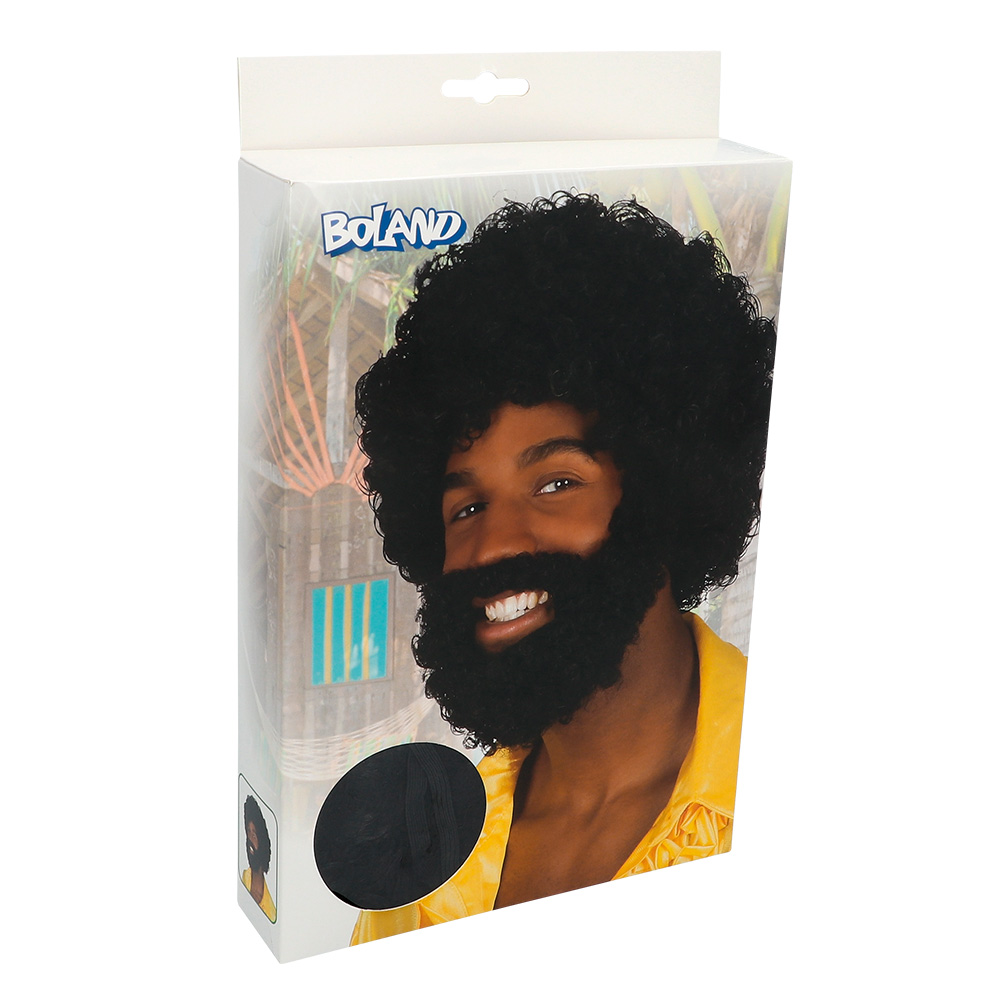 Pruik Rufus met baard