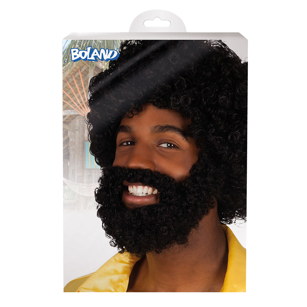 Pruik Rufus met baard