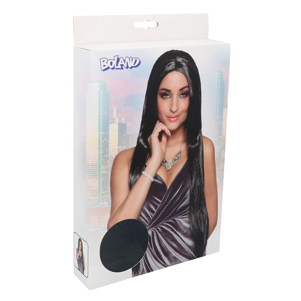 Pruik Charming zwart