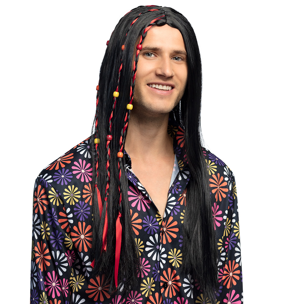 Pruik Flower power