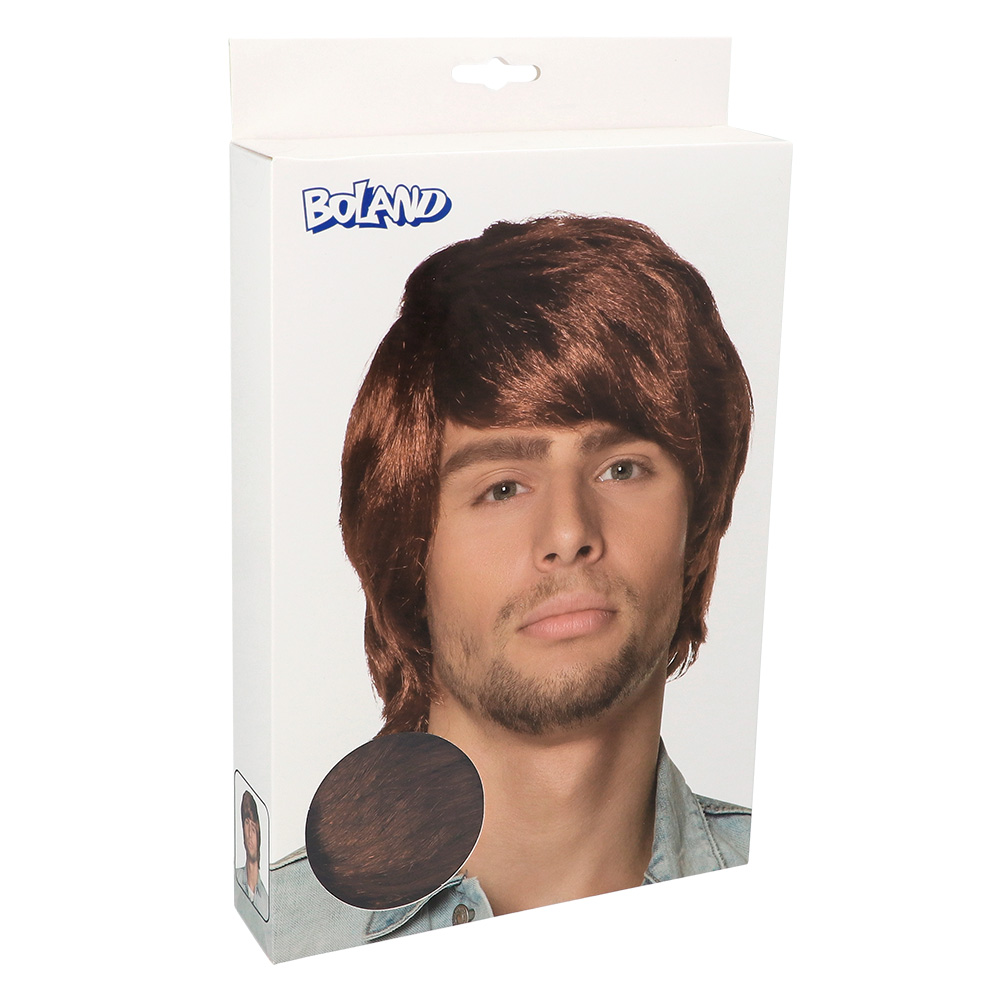 Pruik Tyler bruin