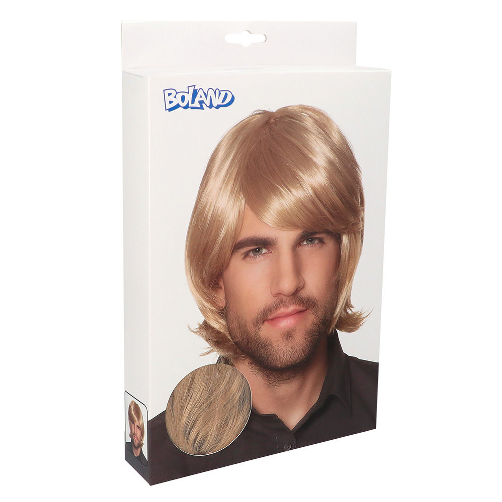 Pruik Spike blond