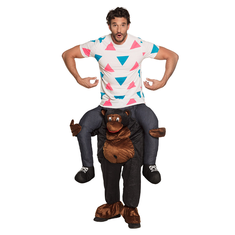 Volwassenenkostuum Funny gorilla (één maat)