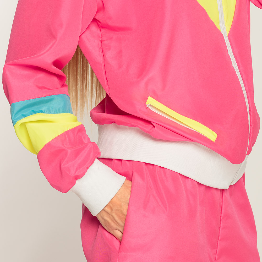 Trainingspak Retro babe neonroze UV (M)