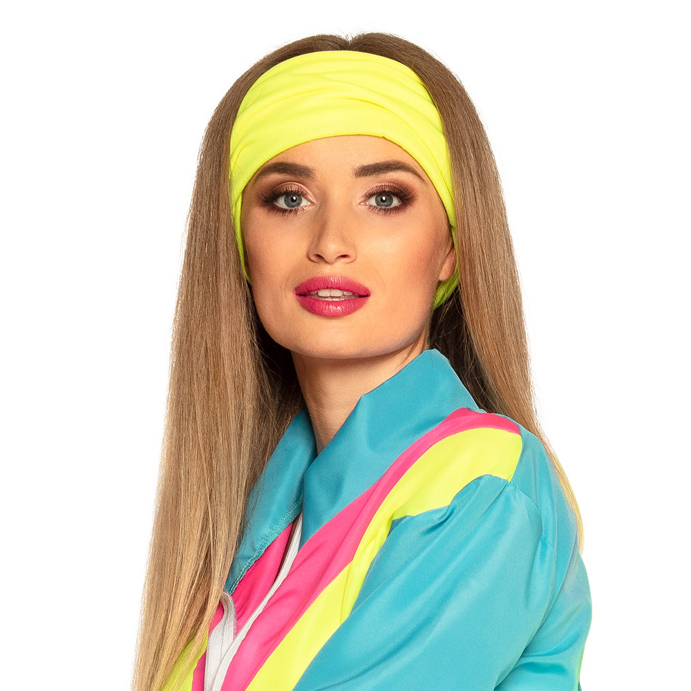Trainingspak Retro babe neonblauw UV (XL)