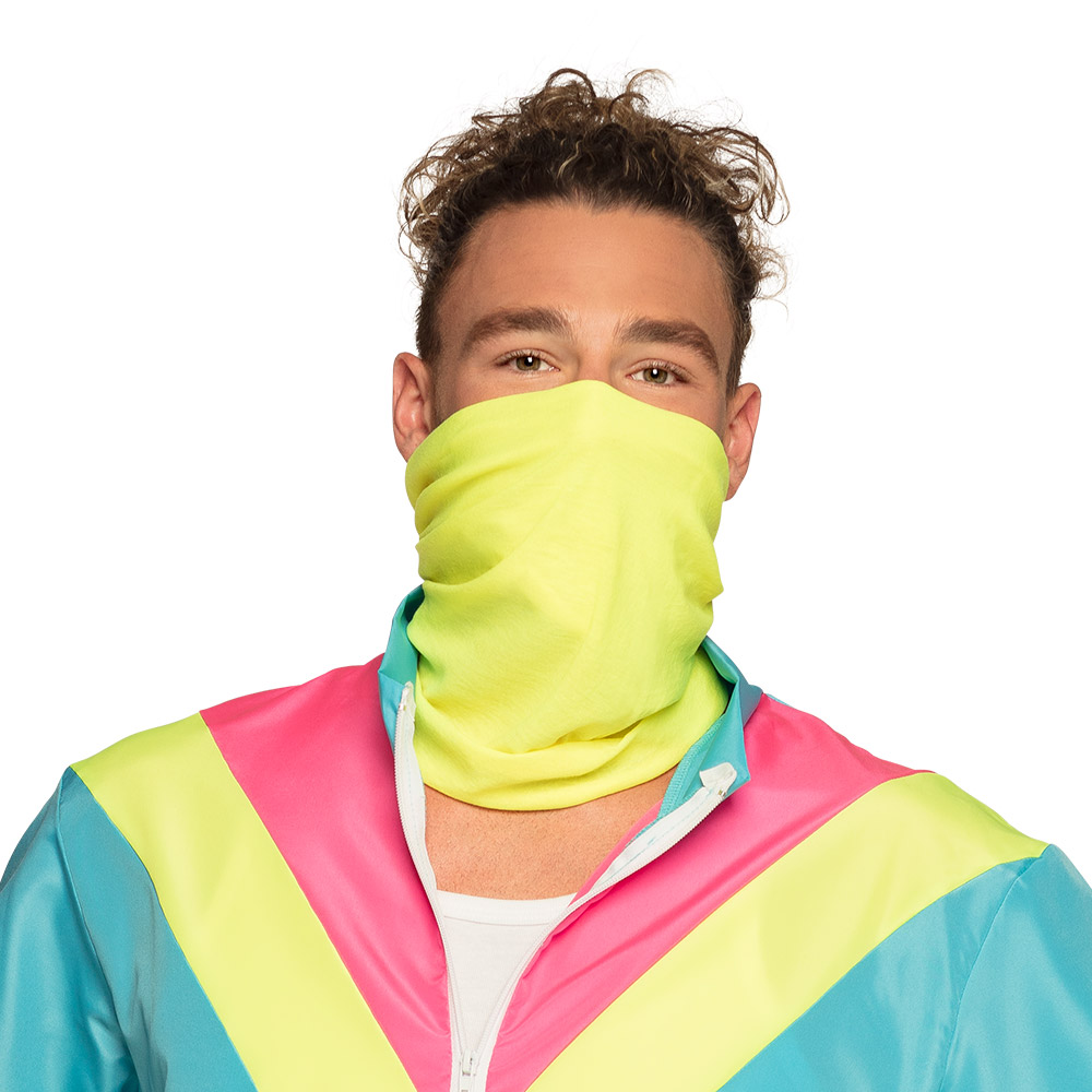 Trainingspak Retro dude neonblauw UV (XL)