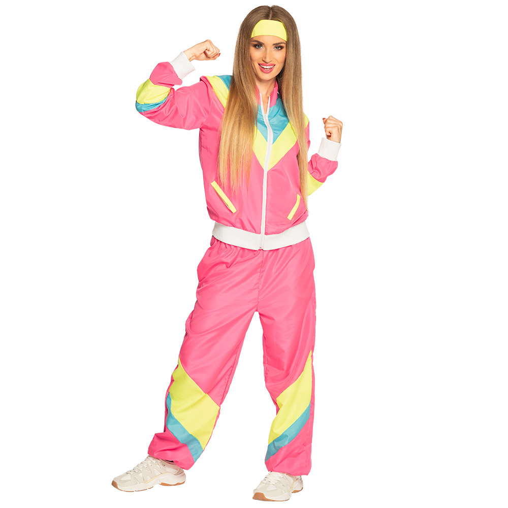 Hoofdband Retro neongeel