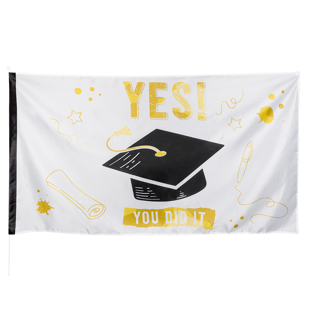St. Polyester vlag 'YES! YOU DID IT' (90 x 150 cm)