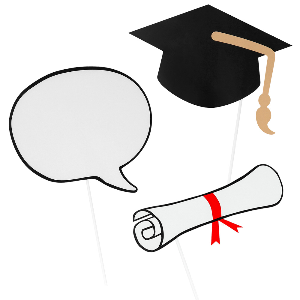 Set 10 photo props Graduation