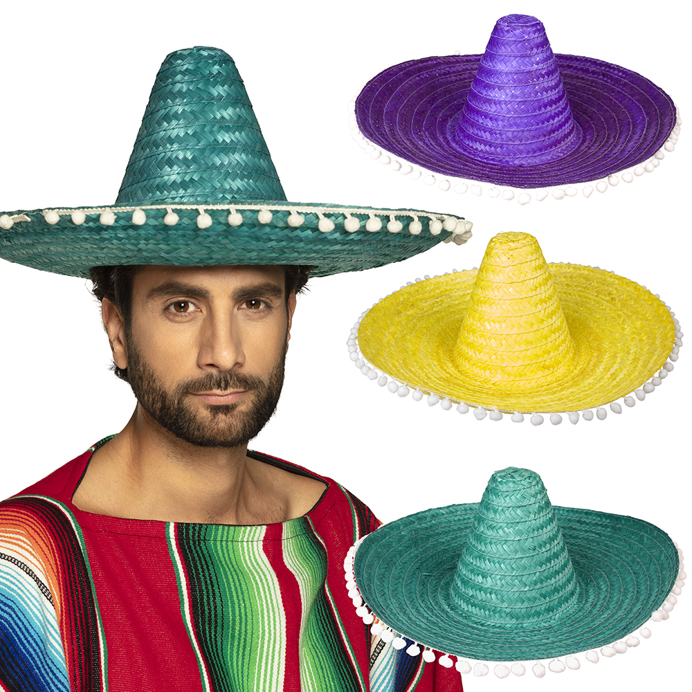 Sombrero Fernando 3 kleuren ass. (Ø 50 cm)