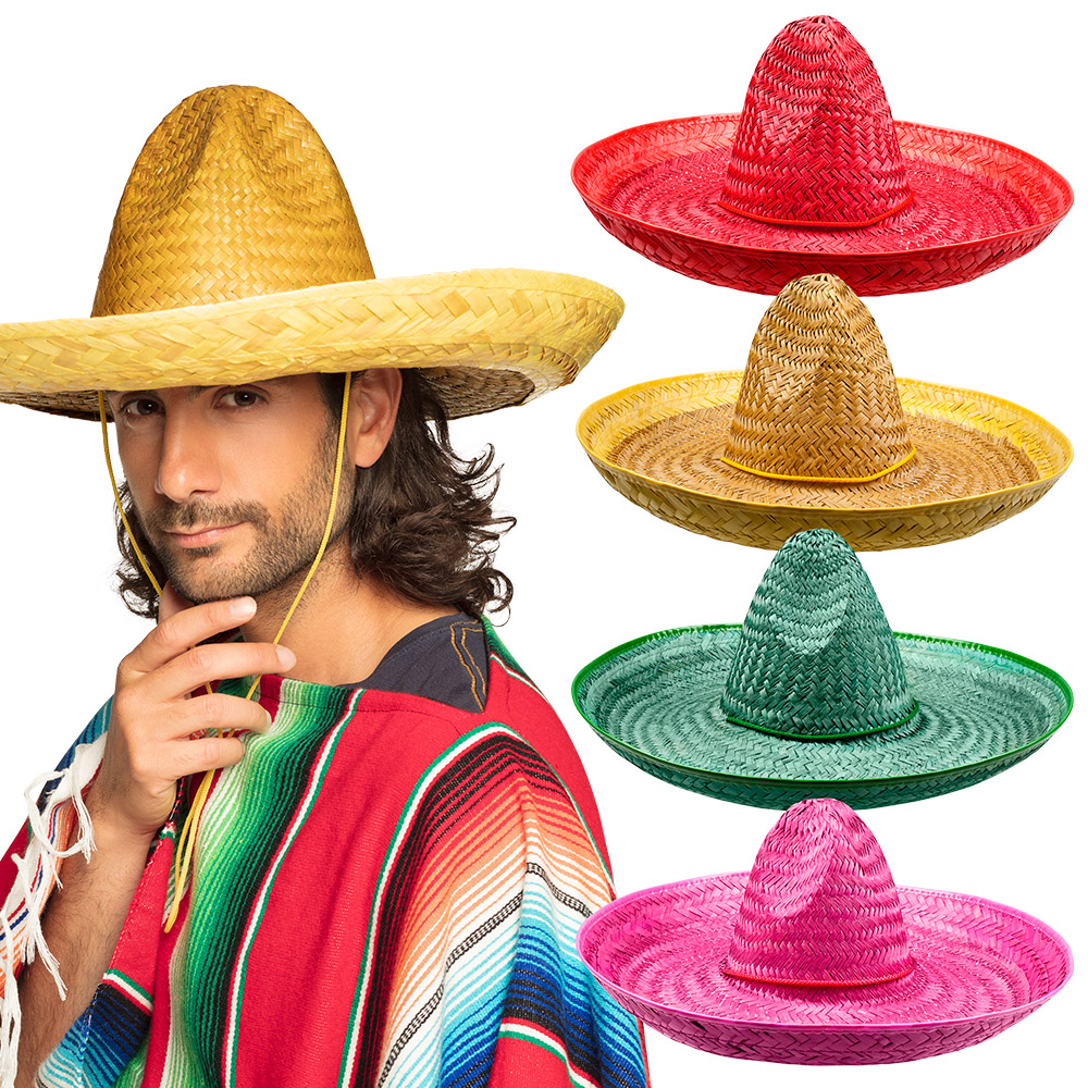 Sombrero Santiago 4 kleuren ass. (Ø 50 cm)