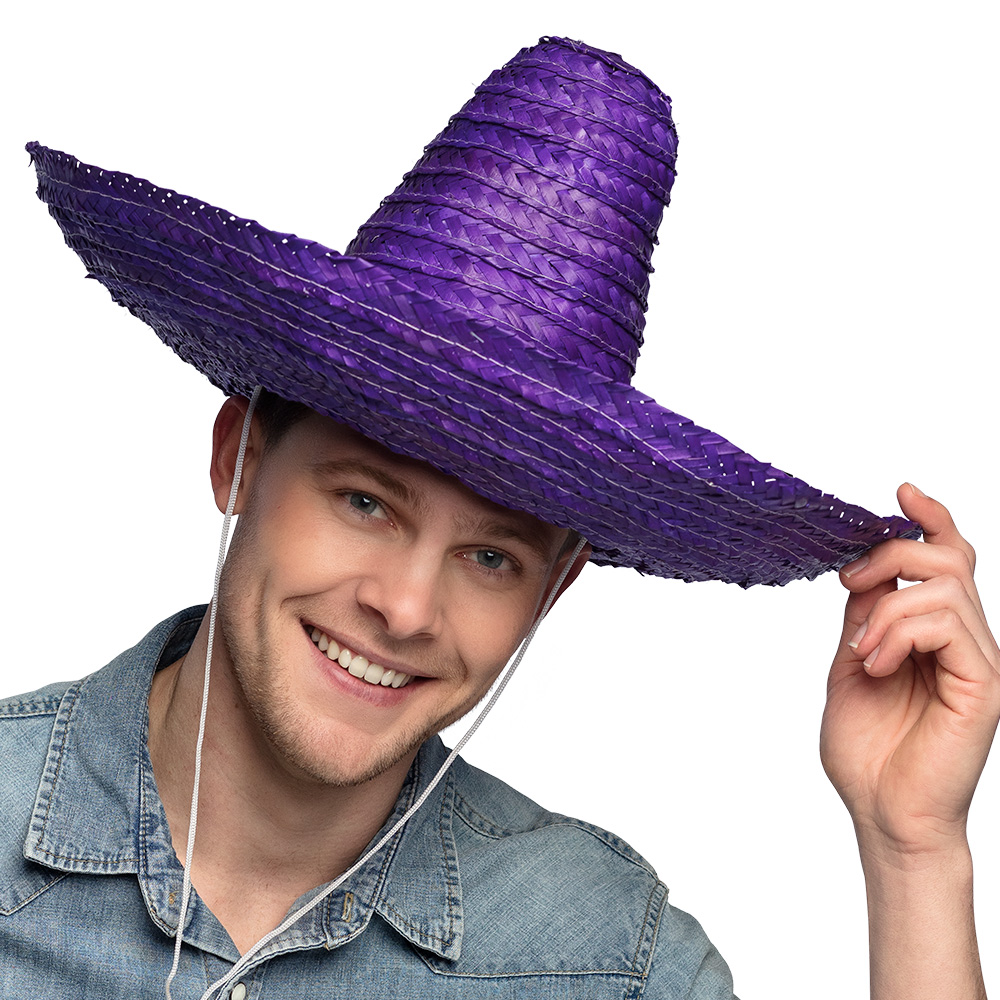 Sombrero Puebla paars (Ø 49 cm)