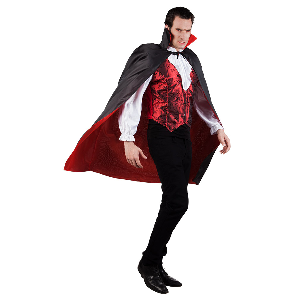 Cape Bloodlust zwart/rood omkeerbaar (120 cm)