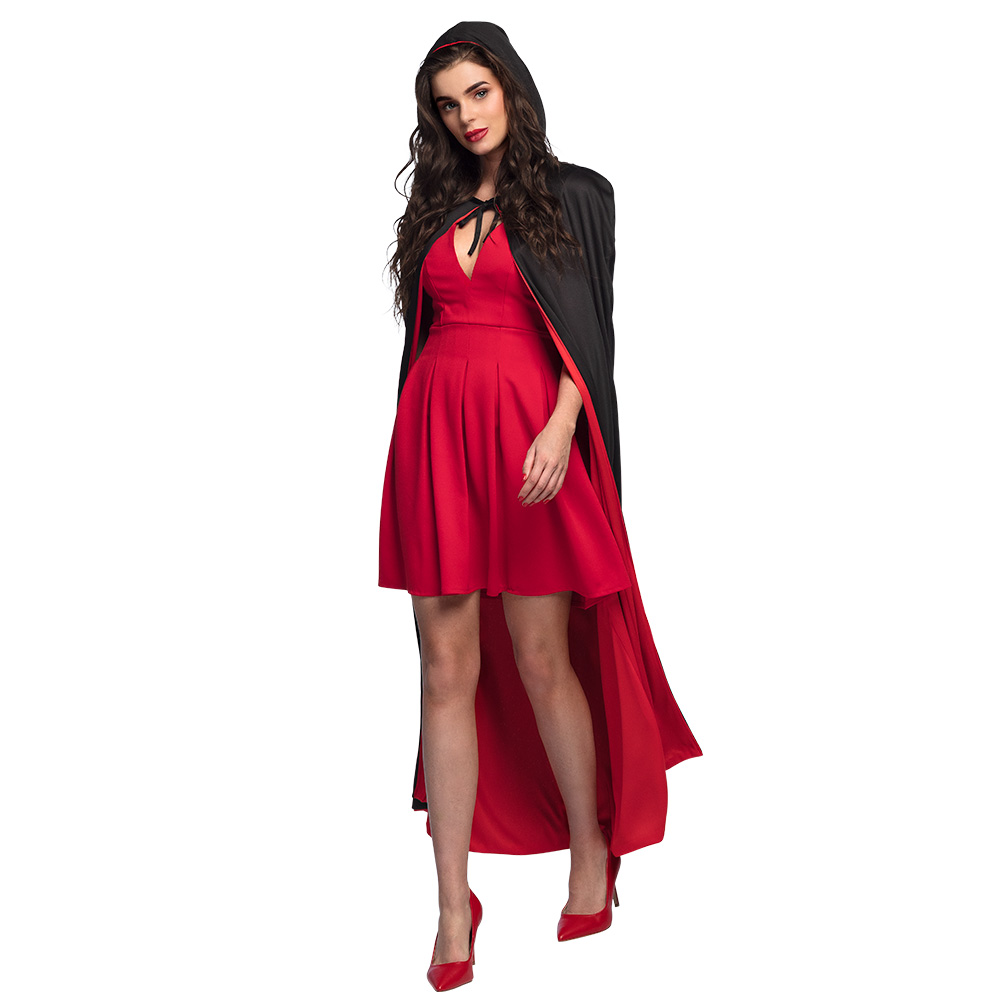 Cape Twilight zwart/rood omkeerbaar (170 cm)