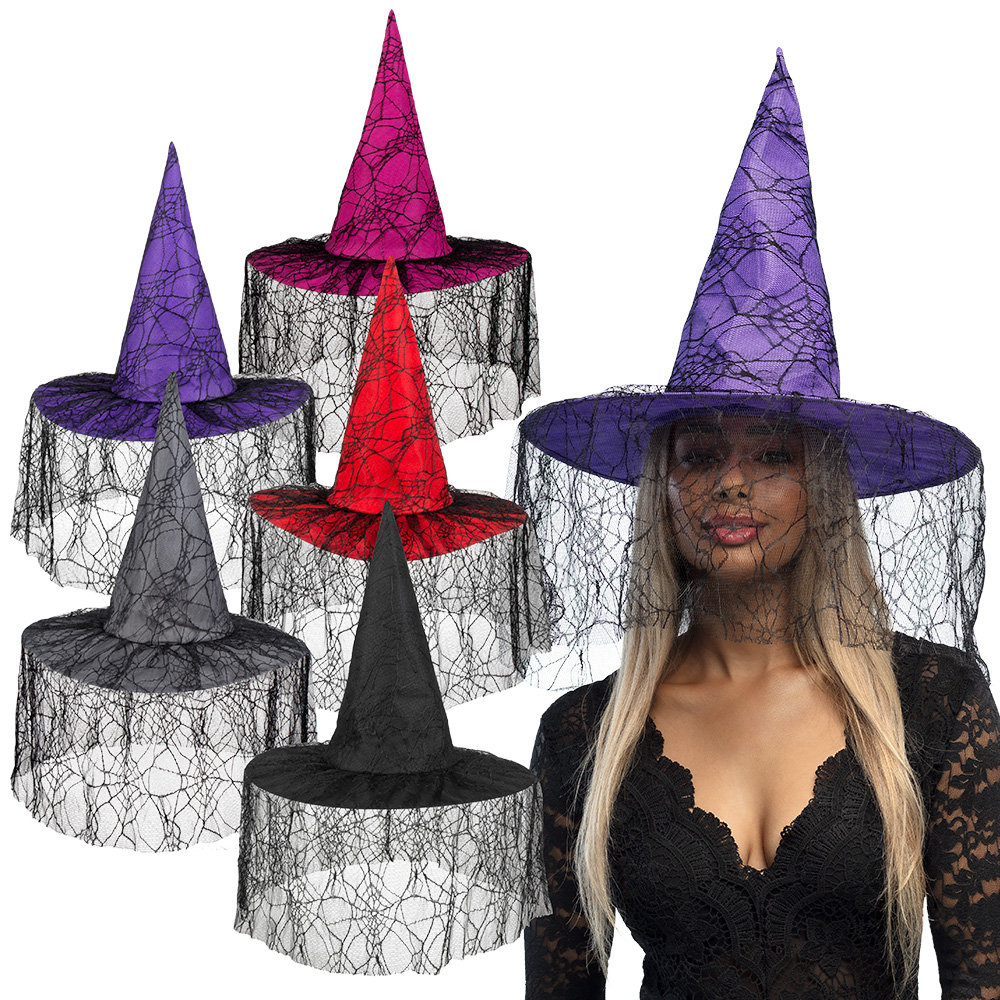 Heksenhoed Seda 5 kleuren ass.