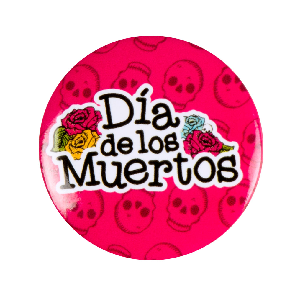 Set 4 Buttons Día de los muertos (3 cm)