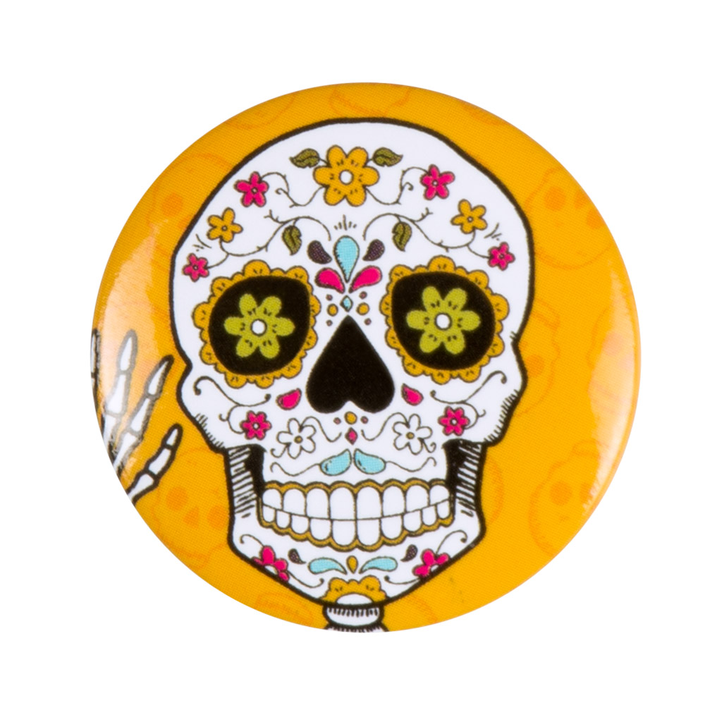Set 4 Buttons Día de los muertos (3 cm)