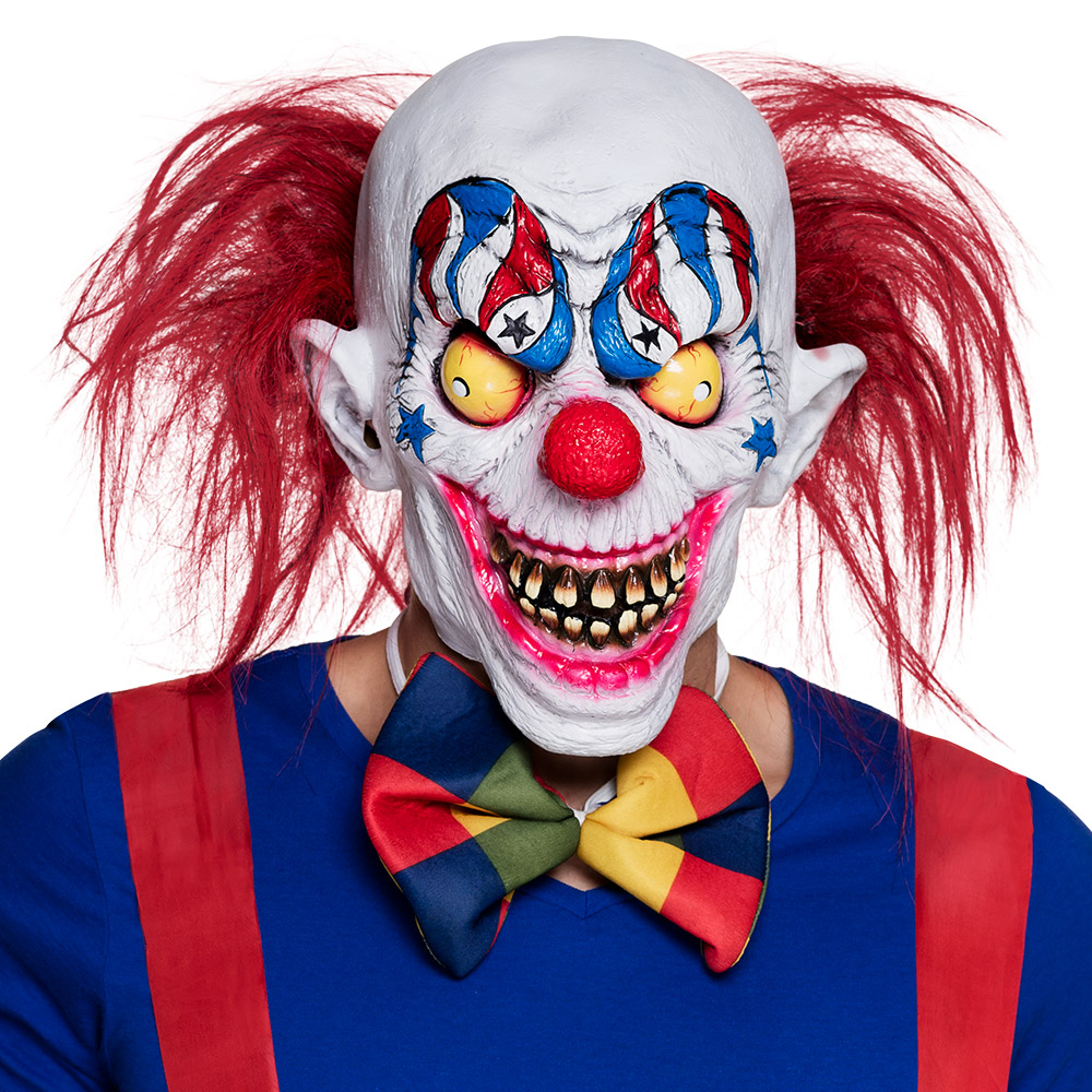 St. Latex hoofdmasker Creepy clown