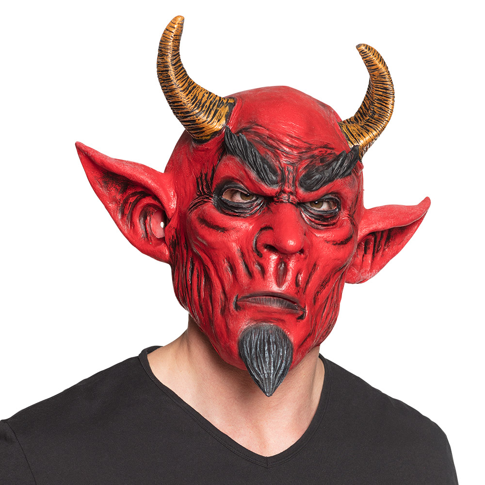 St. Latex hoofdmasker Duivel