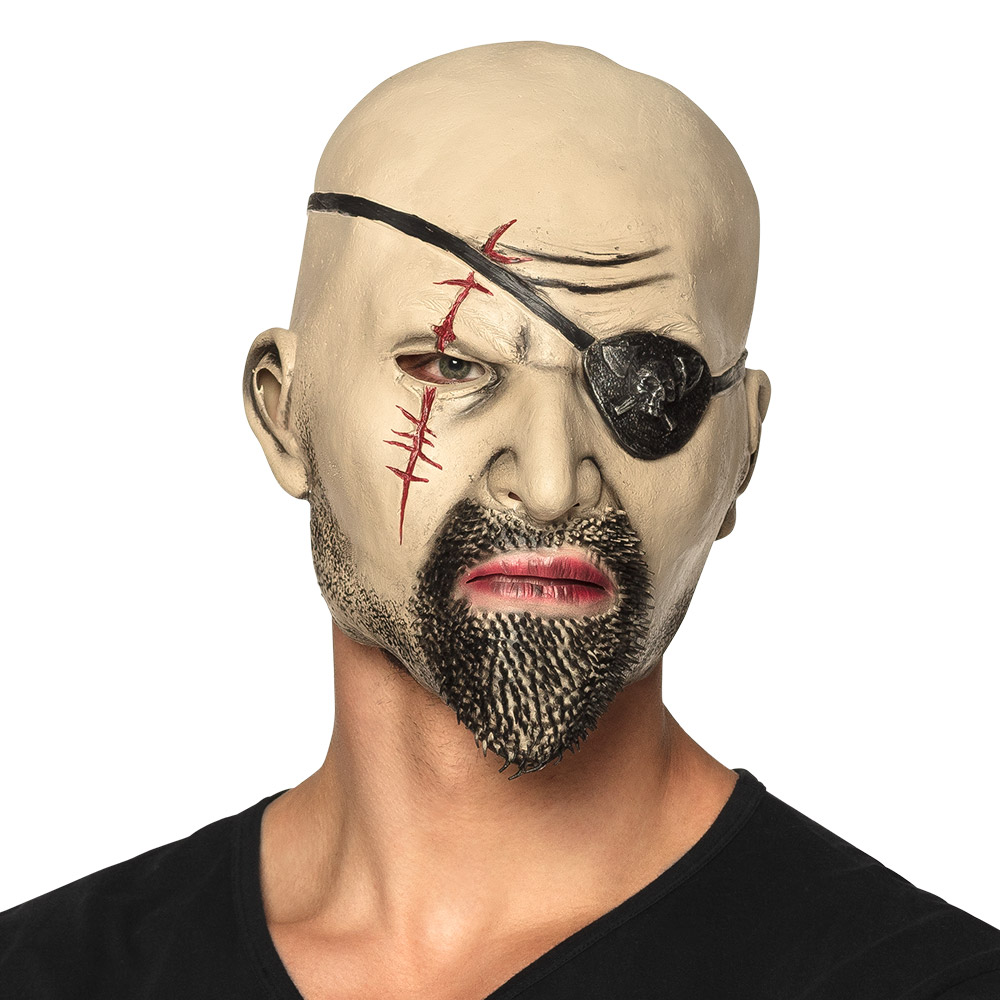St. Latex hoofdmasker Piraat