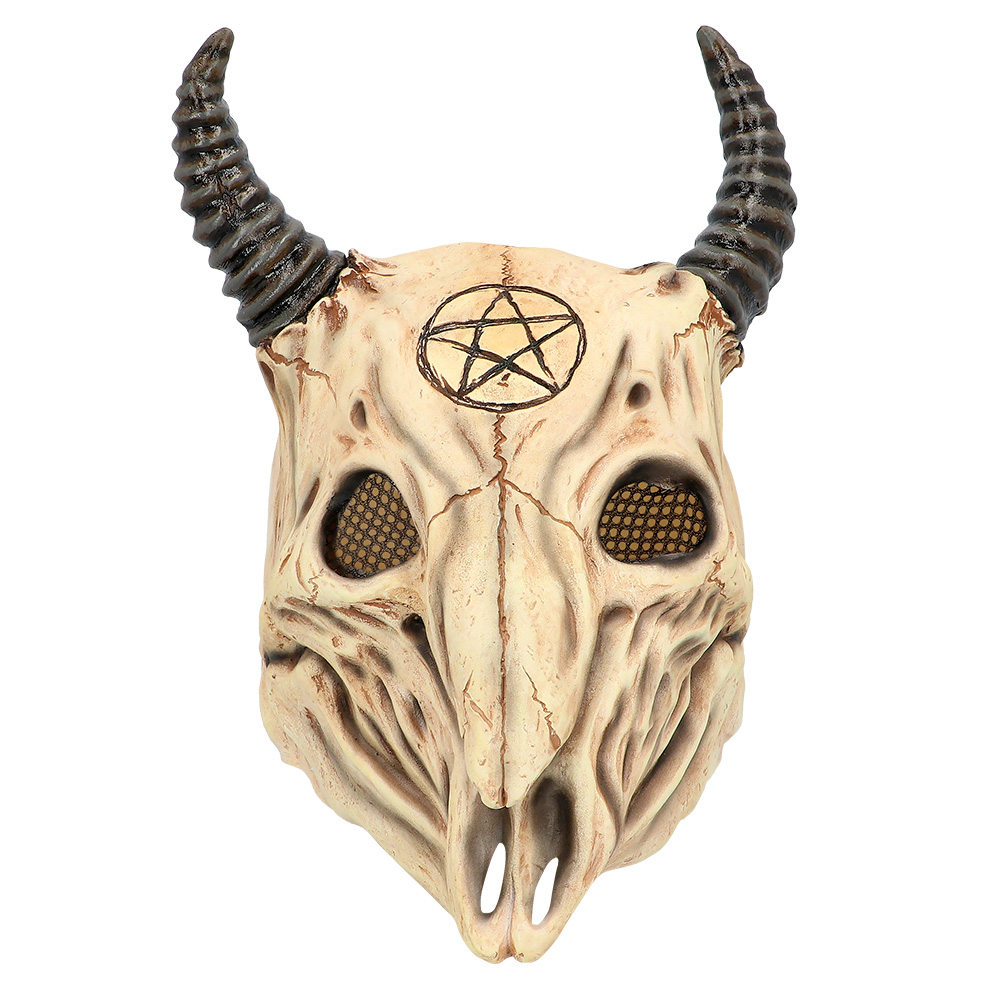 St. Latex hoofdmasker Ram schedel