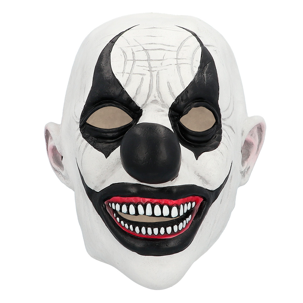 Latex hoofdmasker Evil clown