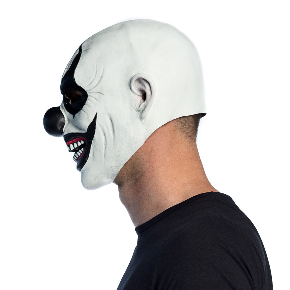Latex hoofdmasker Evil clown