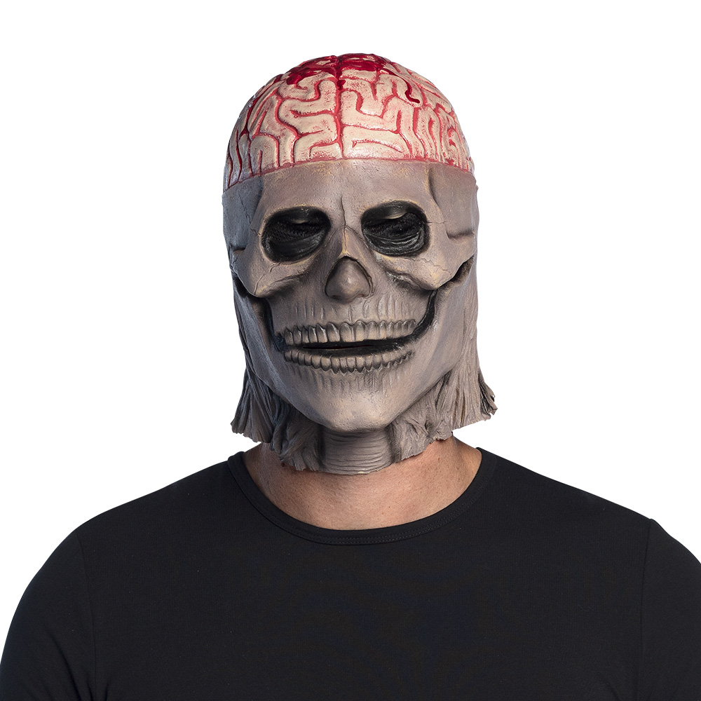 Latex hoofdmasker Brain skull