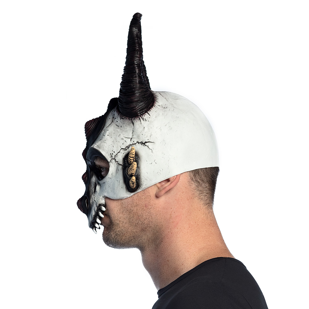 Latex halfmasker Drakenschedel