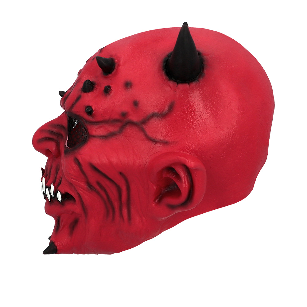 Latex hoofdmasker Creepy devil