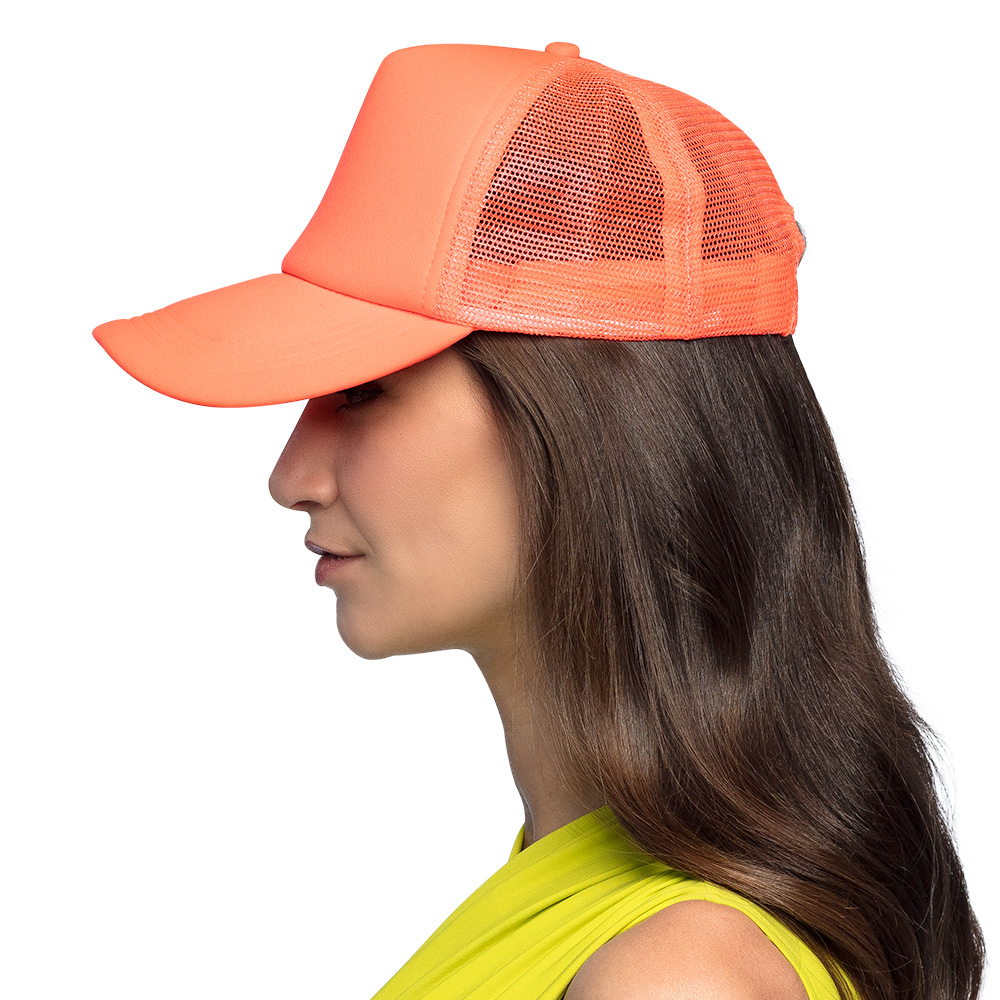 Pet Neon oranje UV (verstelbaar)