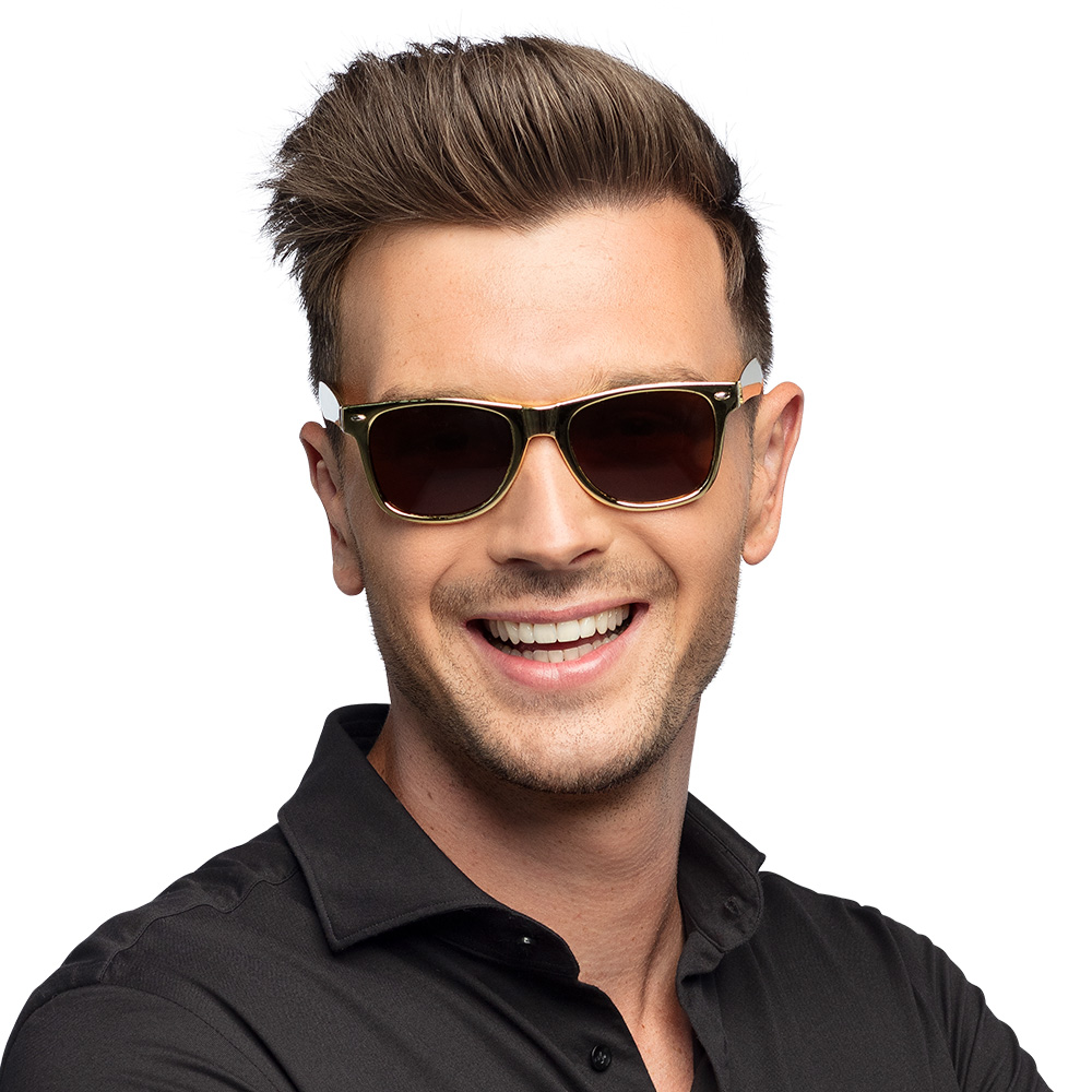 Partybril Metallic goud