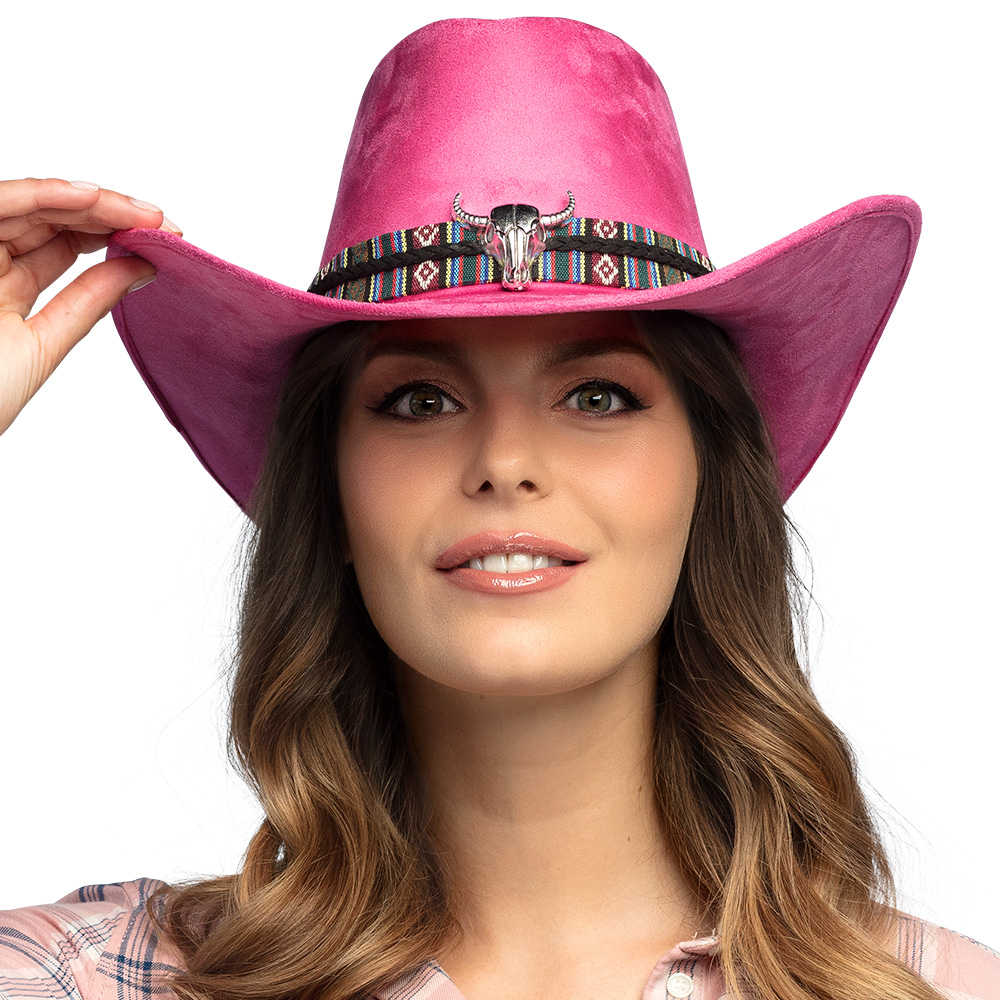 Cowboyhoed Django roze