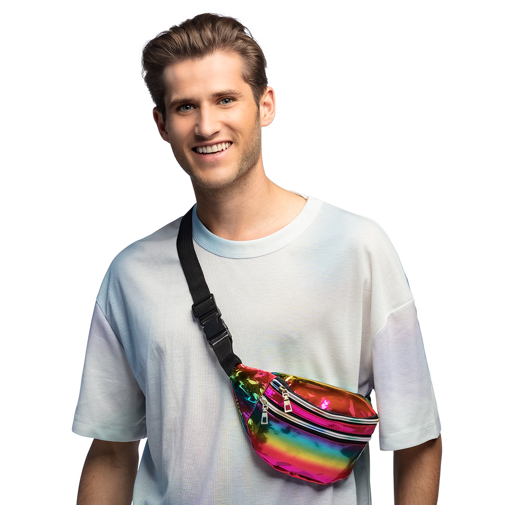 Heuptasje Holo regenboog