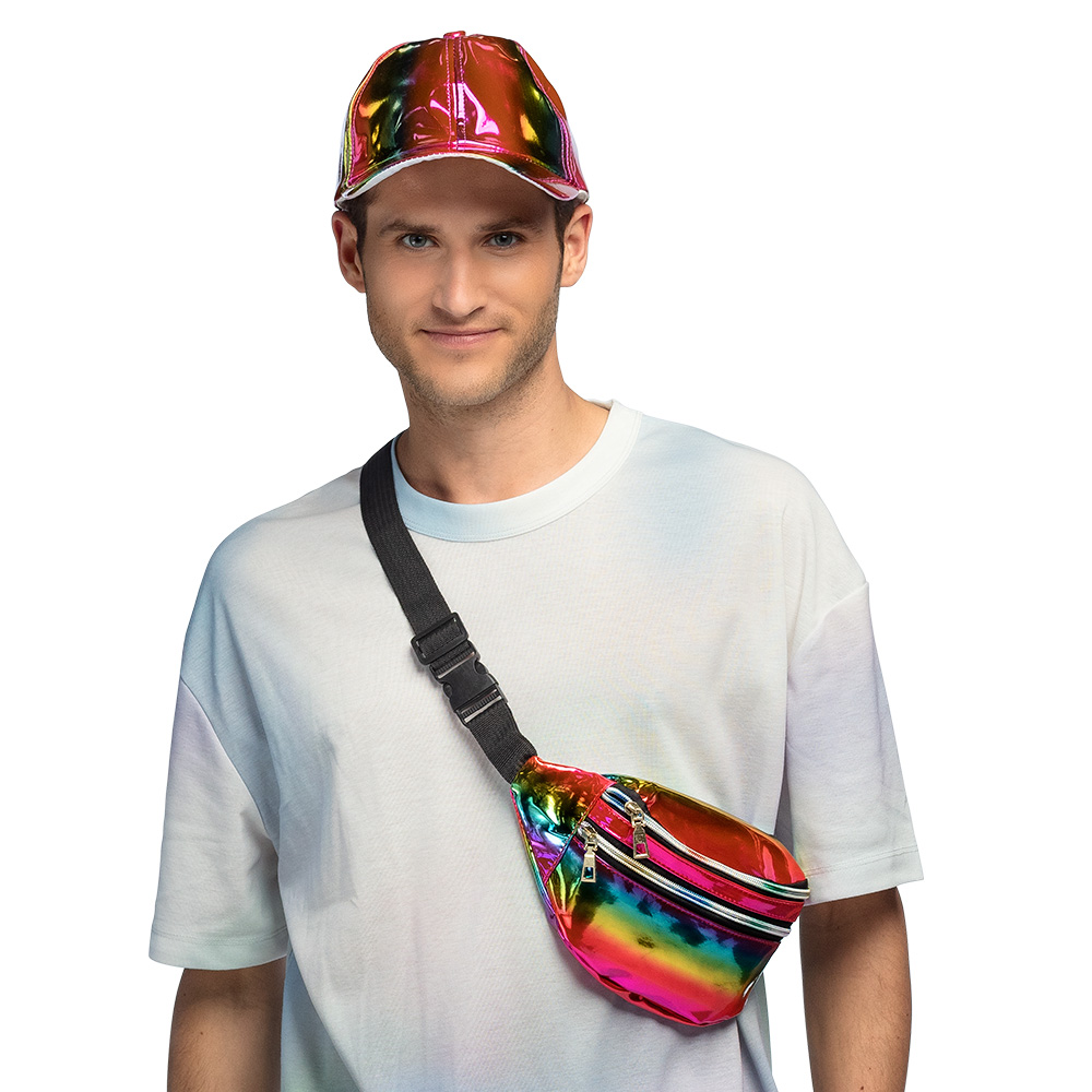 Heuptasje Holo regenboog