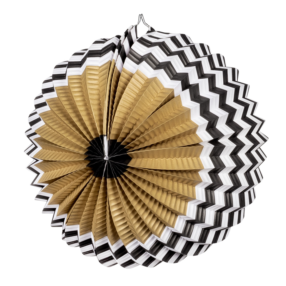 Set 2 papieren ballonlampionnen Party Time (23 cm)