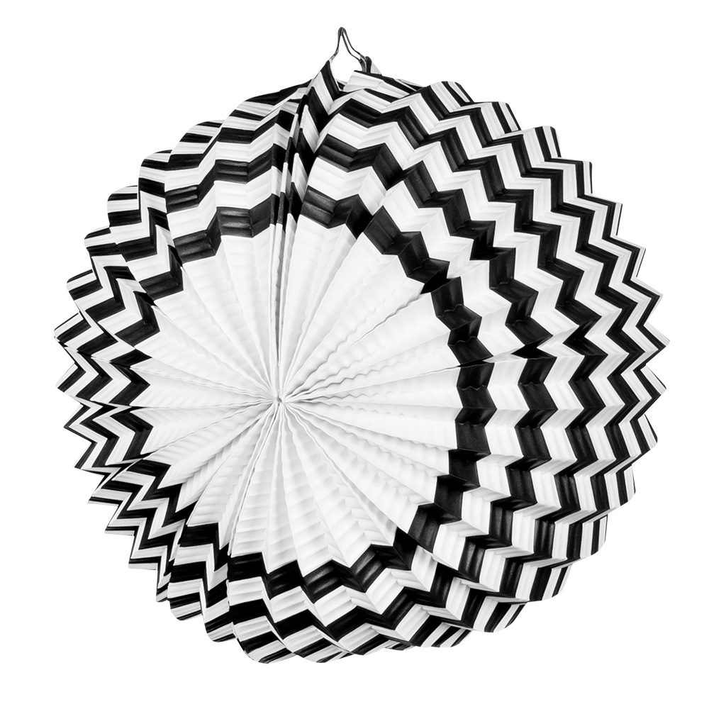 Set 2 papieren ballonlampionnen Party Time (23 cm)