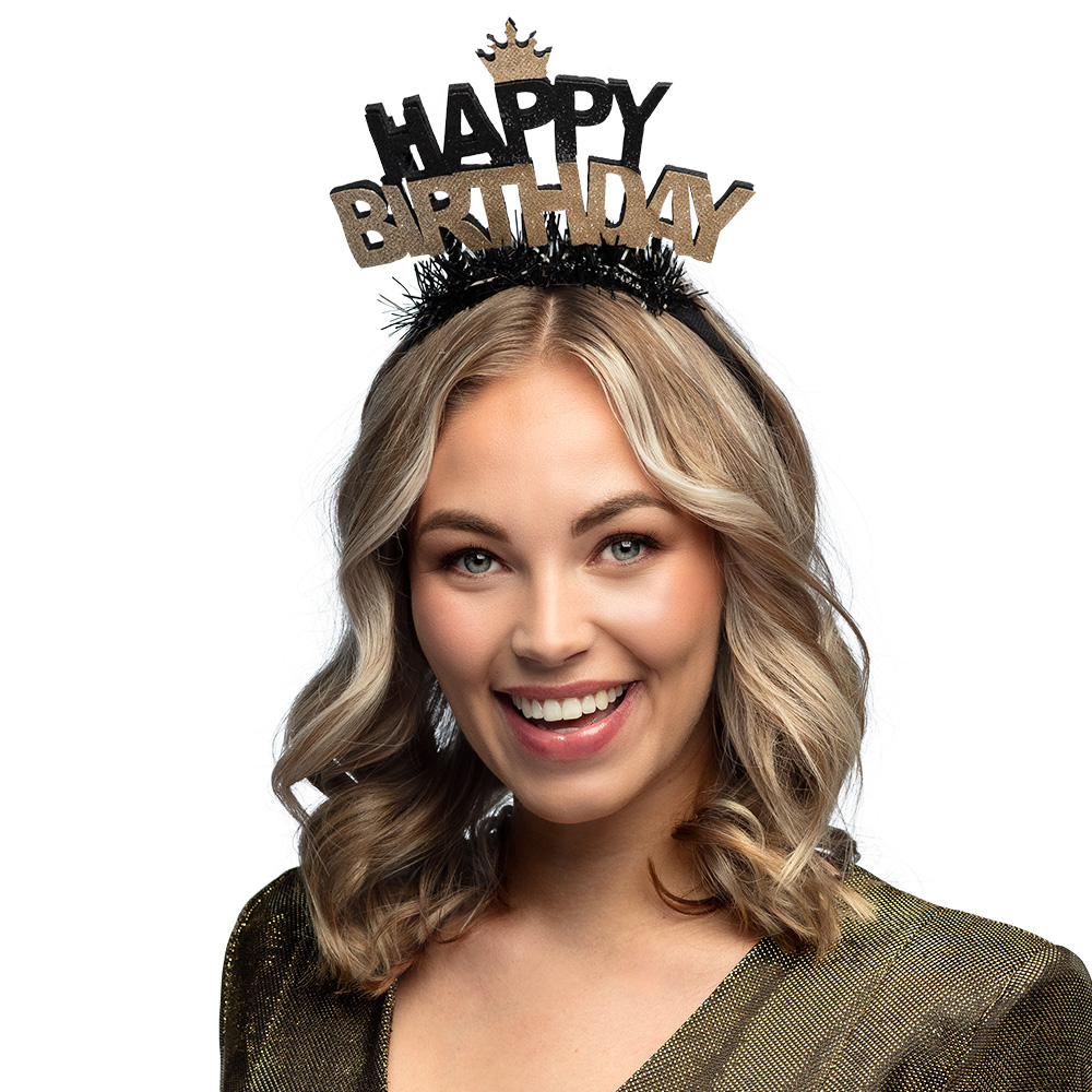 Diadeem 'Happy birthday'