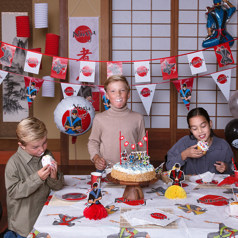 Folieballon 'Ninja' dubbelzijdig (Ø 45 cm)