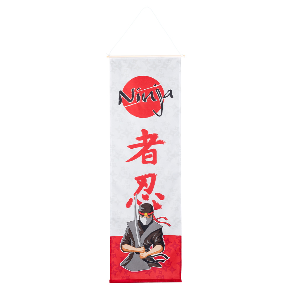 Polyester banner 'Ninja' (100 x 30 cm)
